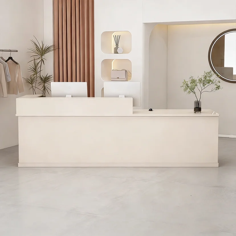 Minimal Step Reception Desk for Shops - Maoters