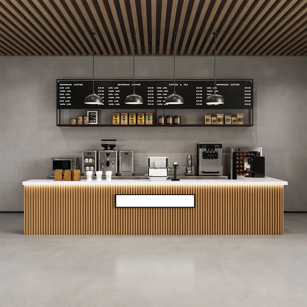 Modern Coffee Shop Reception Desk - Maoters
