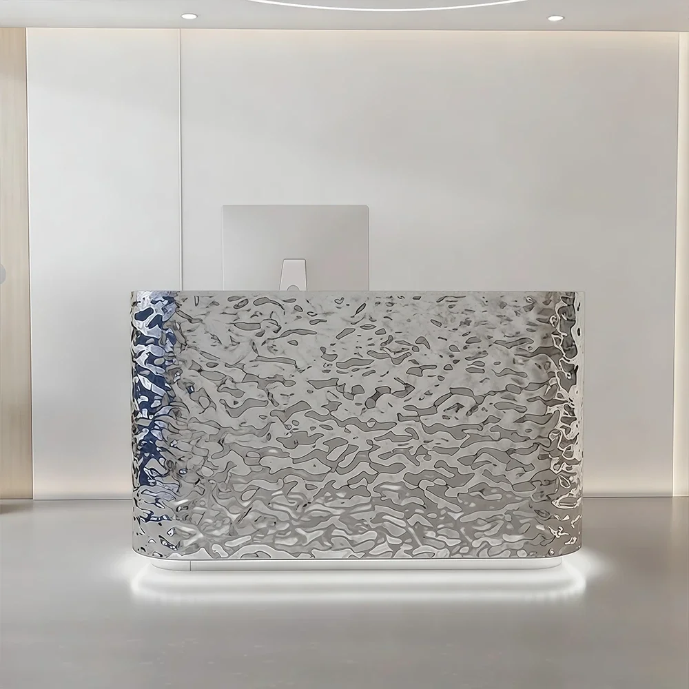 Sleek Curved Boutique Service Counter - Maoters