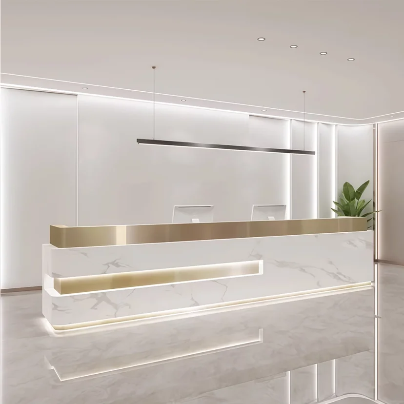 Modern Luxe Business Reception Desk - Maoters