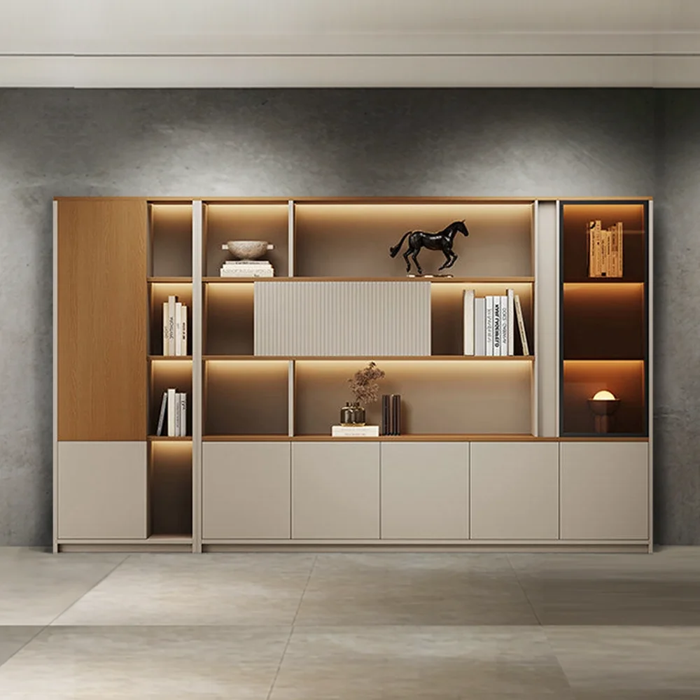 Combined File Cabinet with Open Shelves - Maoters