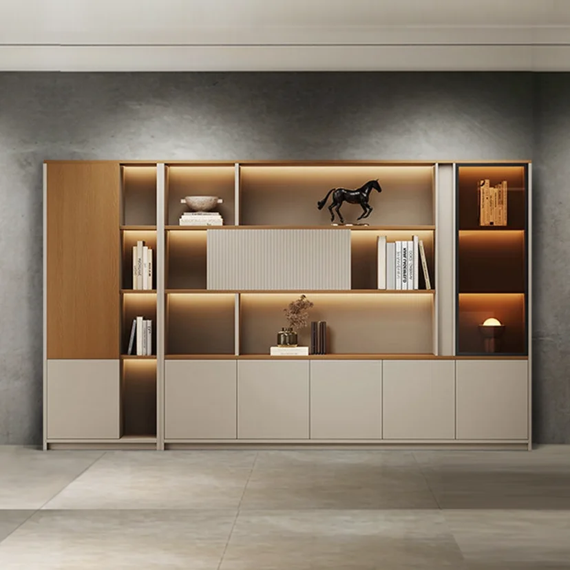 Combined File Cabinet with Open Shelves - Maoters
