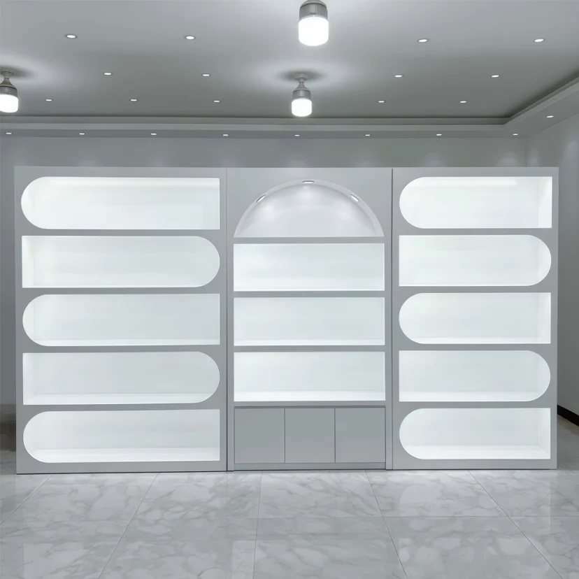 Luxury Salon Display Cabinet For Retail