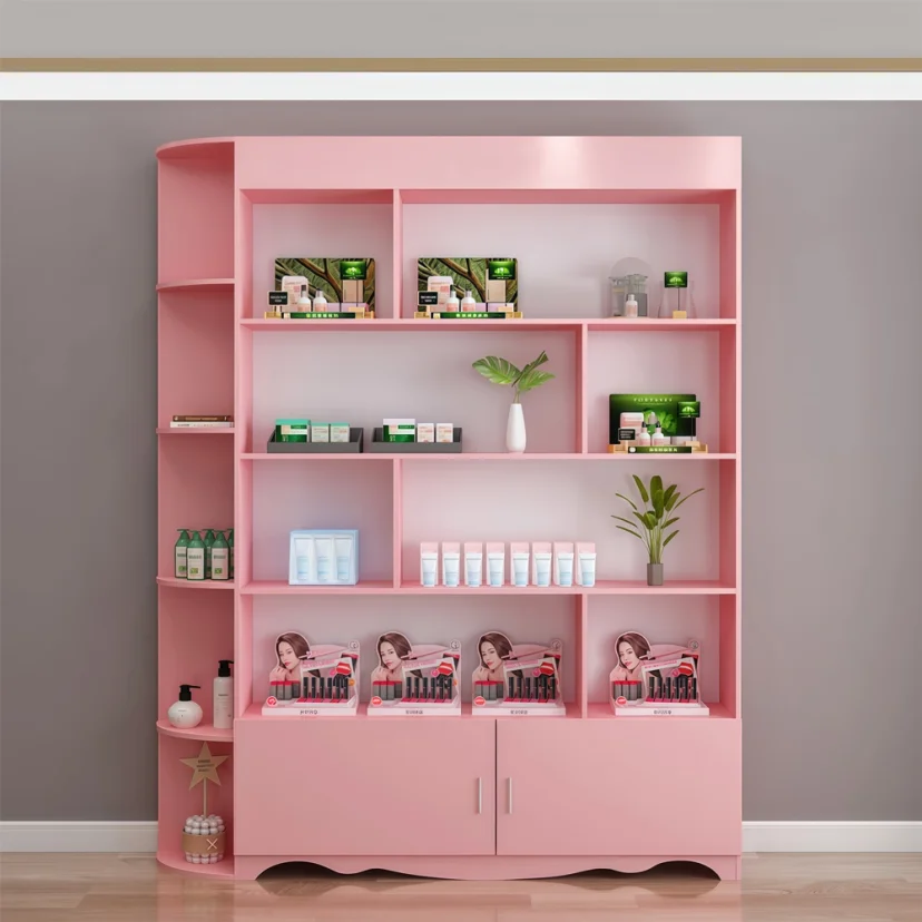 Cosmetic Storage Display Cabinet for Beauty Salon