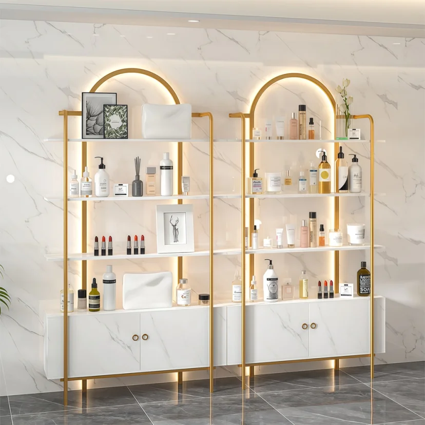 Skincare Tester Display Shelf for Nail Salon Retail