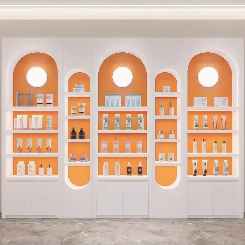 Premium Skincare Display Cabinet with LED Lights