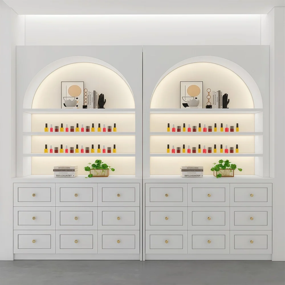 Nail Polish Display Cabinet for Beauty Salon