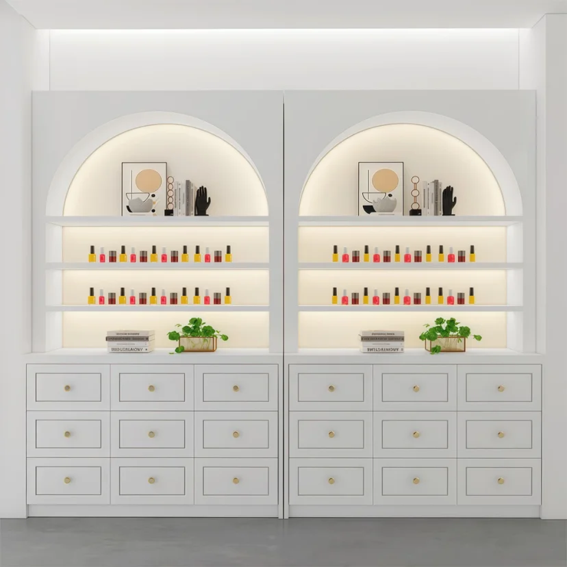 Nail Polish Display Cabinet for Beauty Salon