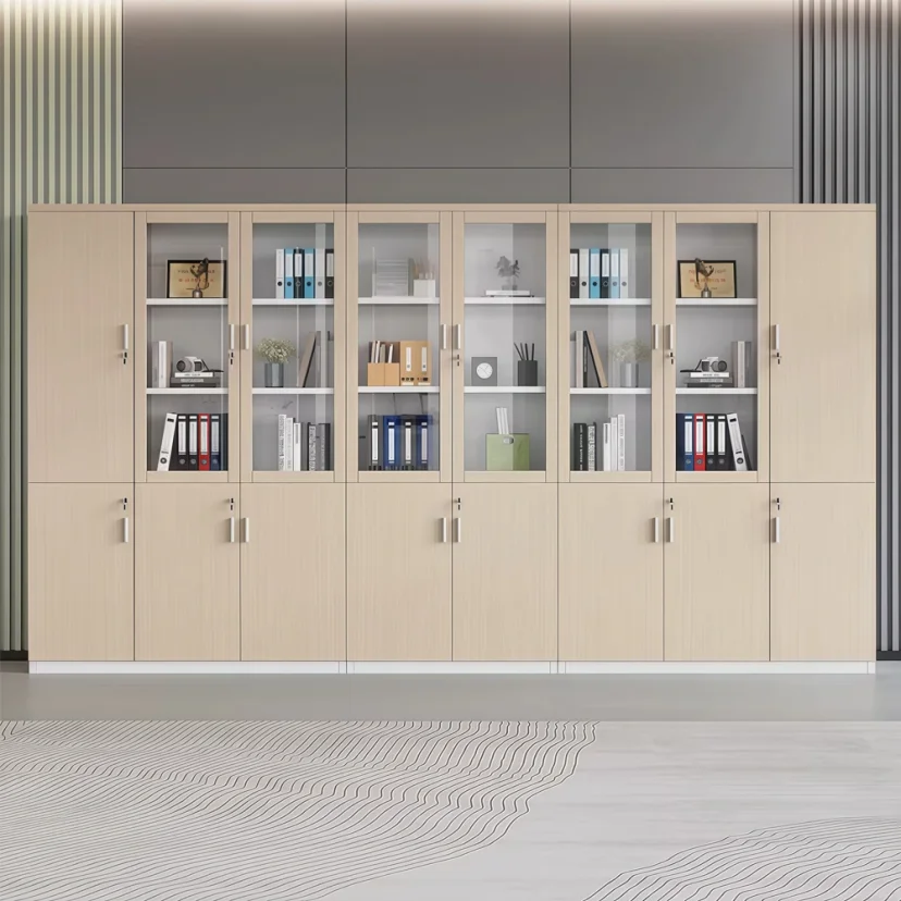 Wood Grain File Cabinet for Office - Maoters