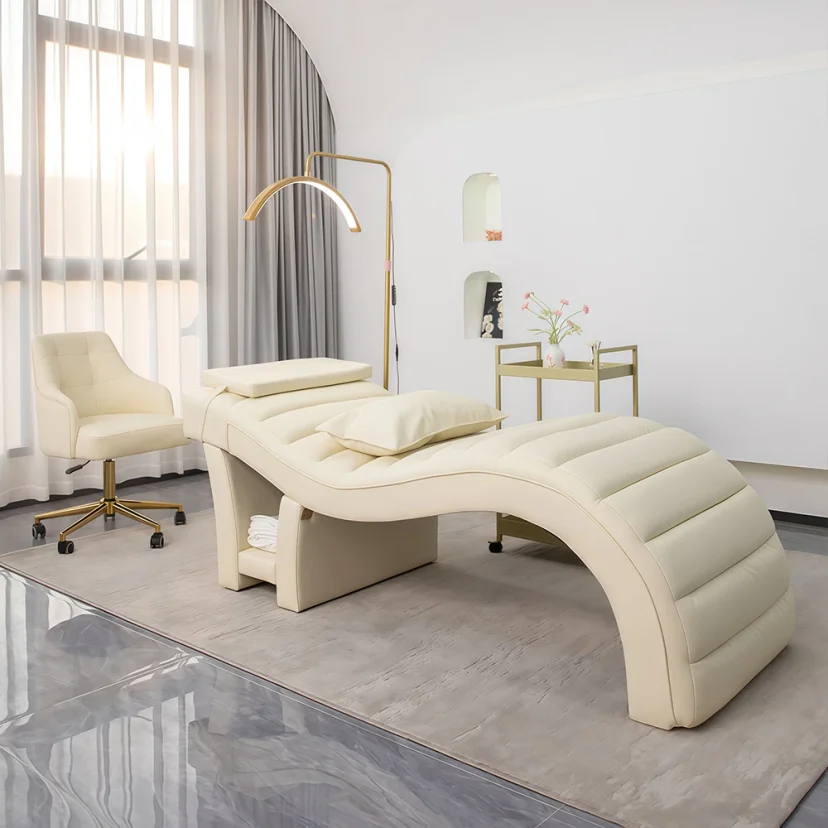 Salon S-Shape Facial Spa Bed Massage Table for Beauty Therapy