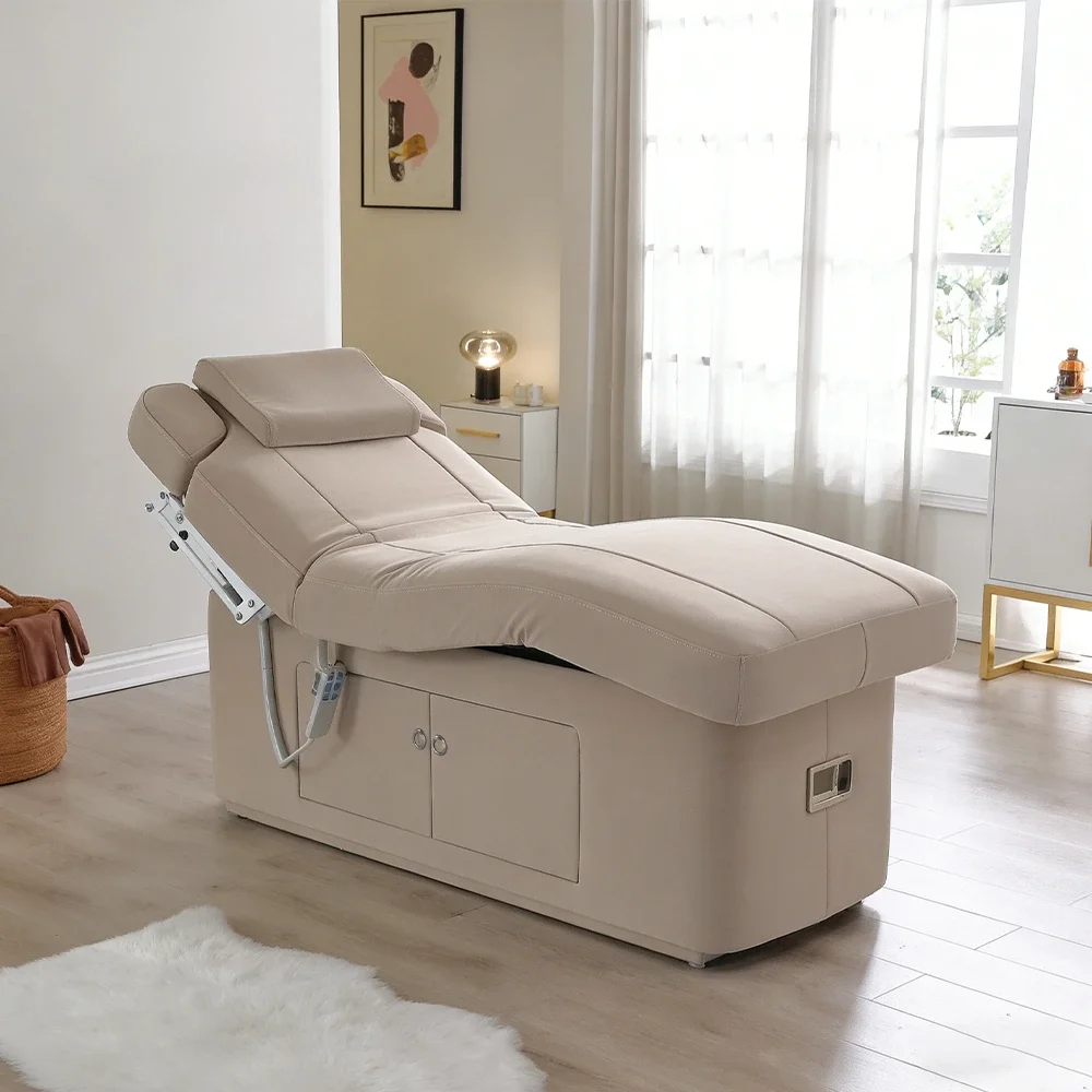 Electric Heated Massage Bed with Latex Mattress