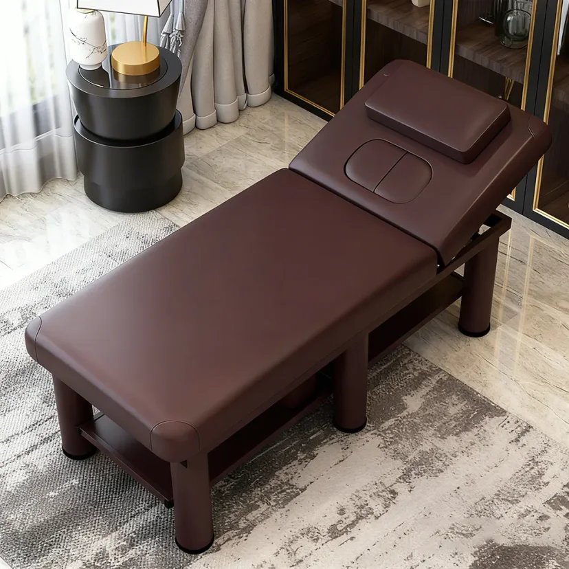 Multi-Purpose Esthetician Bed with Adjustable Backrest