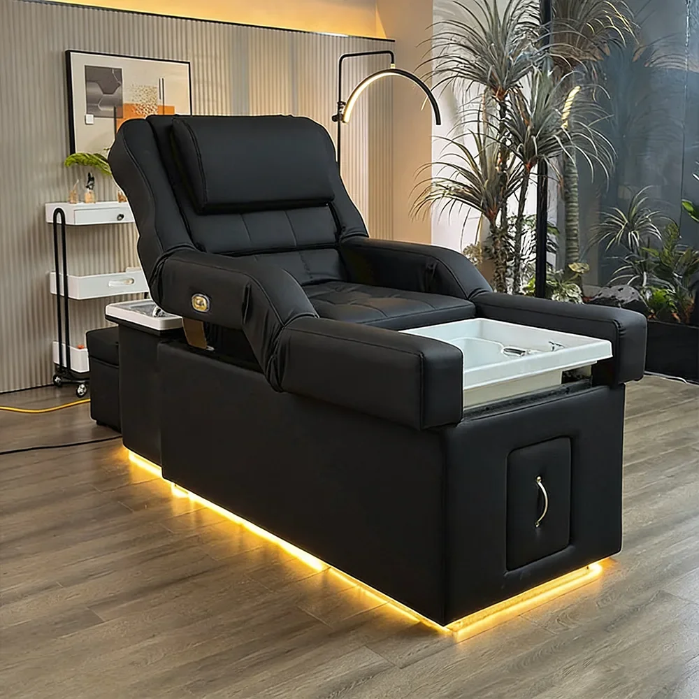 Luxury Foot Spa Bed with Adjustable Backrest
