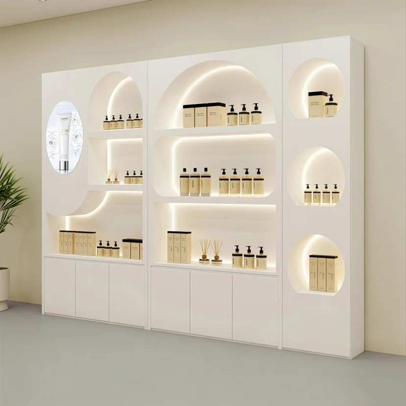 Luxury Cosmetic Display Cabinet for Retail Store