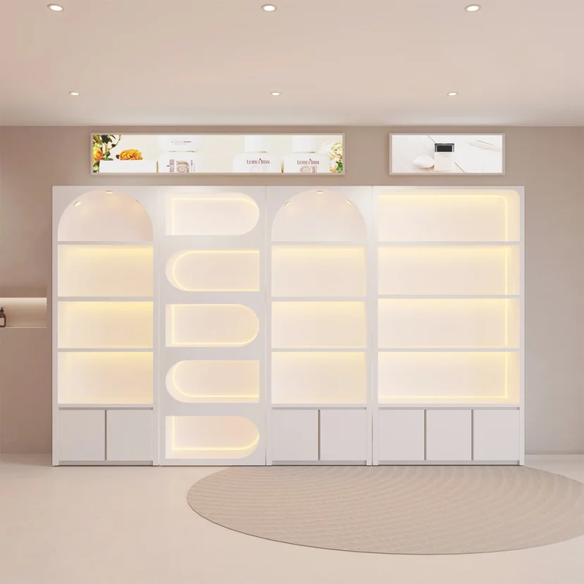 Salon Cosmetic Display Case for Product Storage