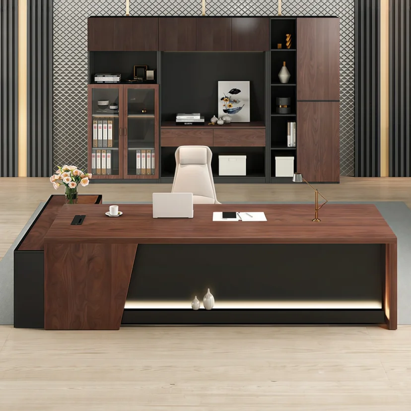 Modern Workspace L-Shape Executive Desk - Maoters