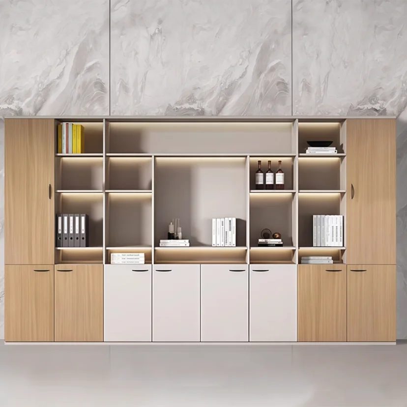 Modern Office Open Shelf Storage Cabinet - Maoters