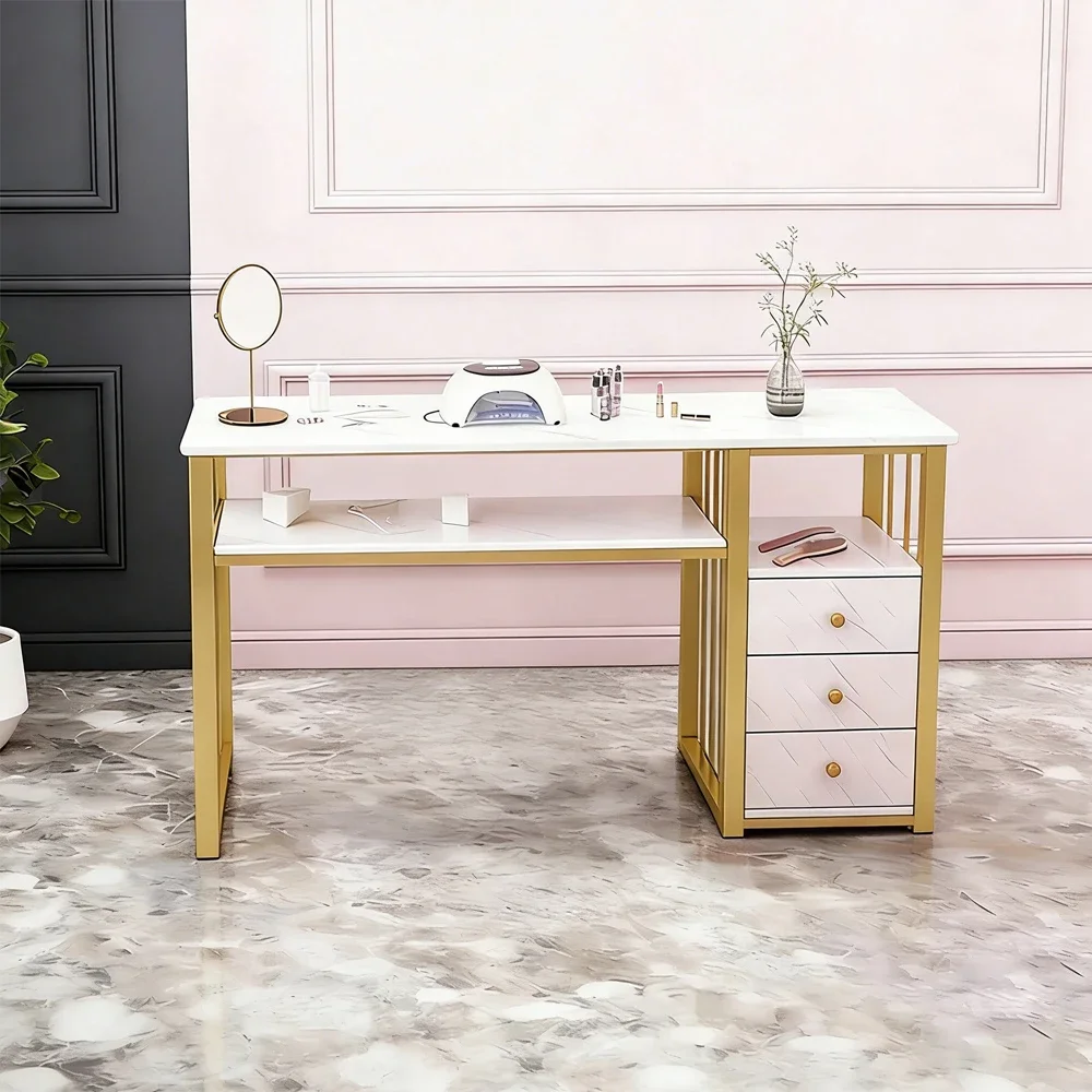 Trending Marble Nail Table Gold Stand