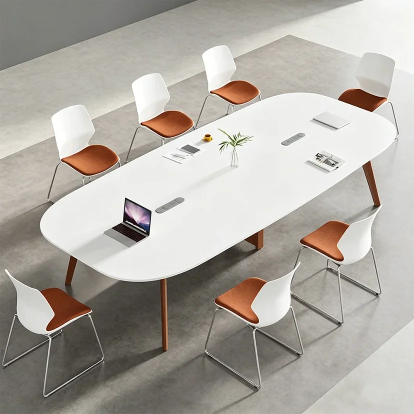 Modern Large Oval Office Conference Table - Maoters