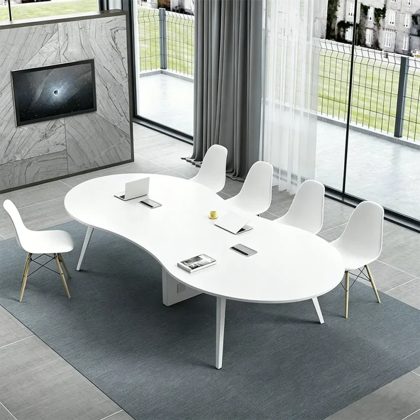 Modern Curved Office Conference Table - Maoters
