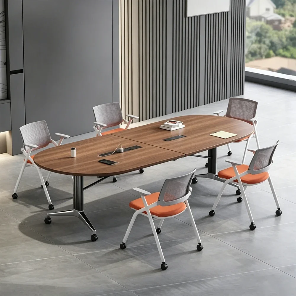 Modern Simple Oval Conference Table - Maoters