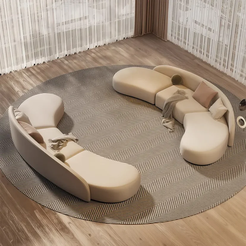 Arc Sofa for Beauty Salon VIP Reception Space