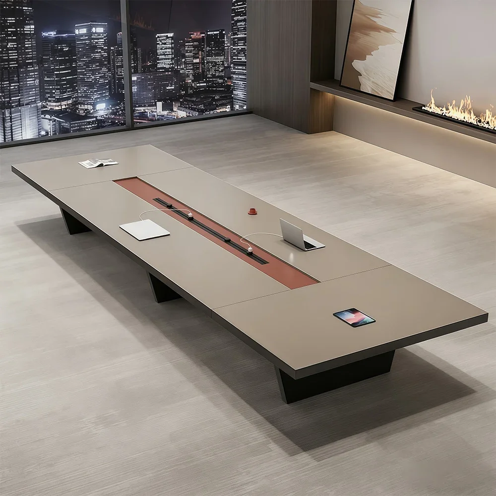 High-End Light Luxury Large Office Conference Table