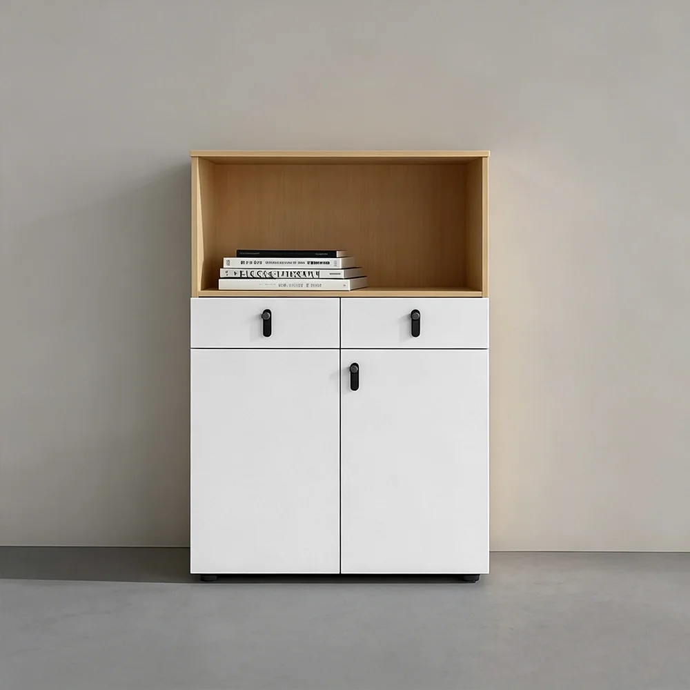 Wooden Password Lock Low Cabinet