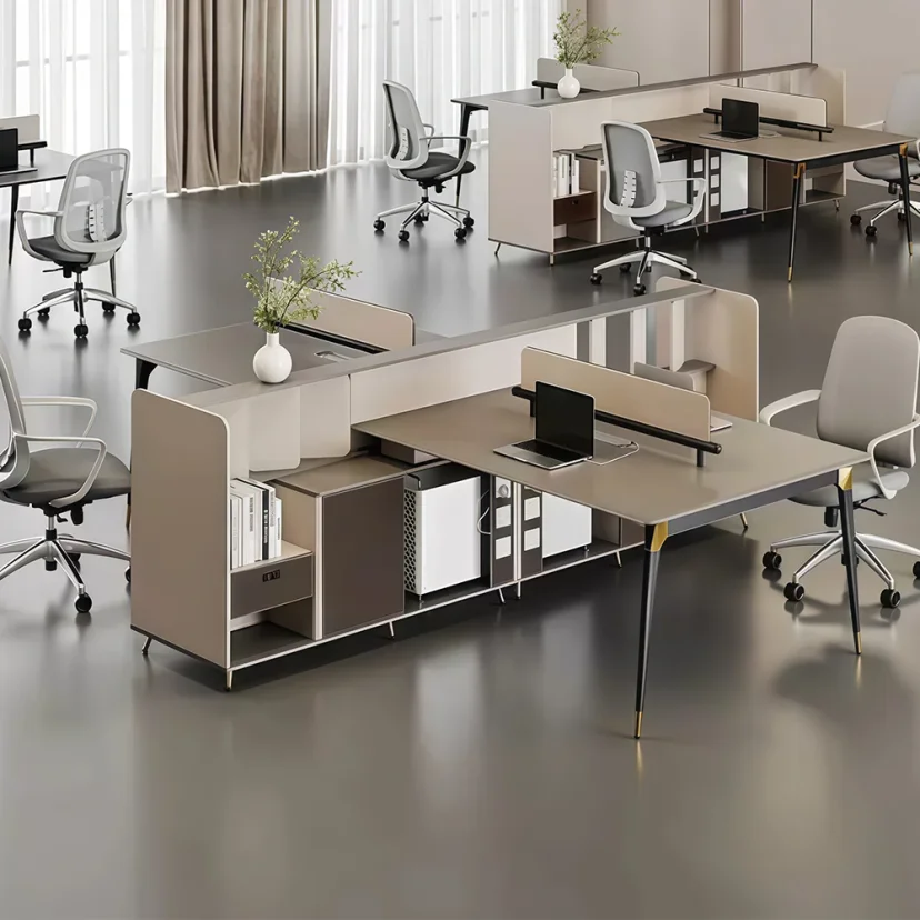 4-Seat Office Desk for Staff