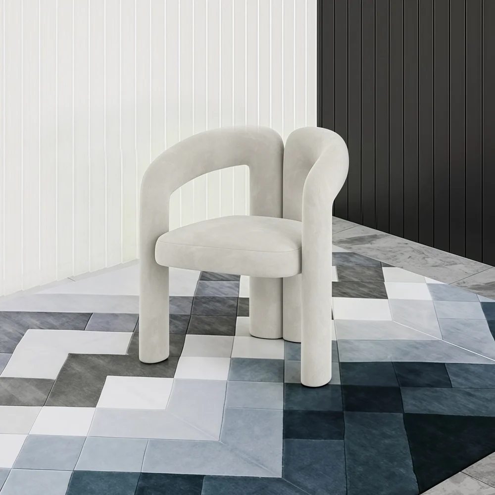 Simple Cream Style Sofa for Photo Studio Reception Area