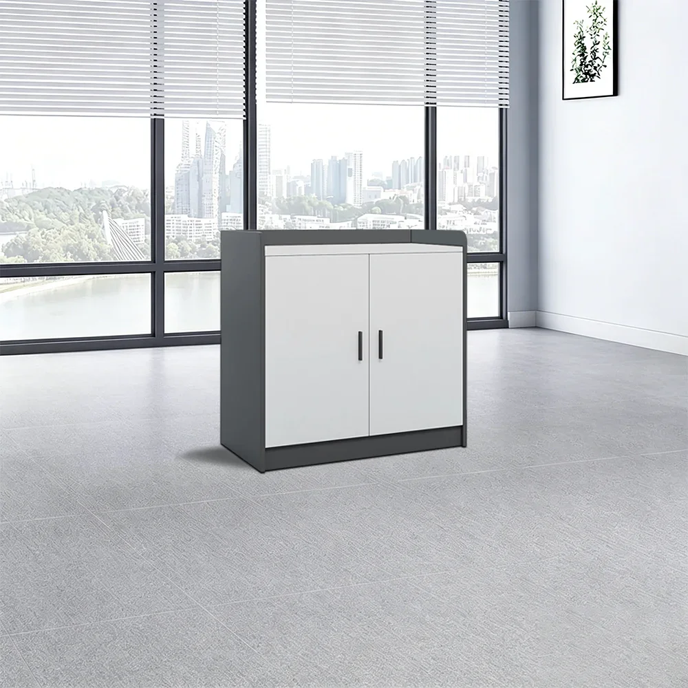 Modern Wooden Credenza – Room Divider & File Storage