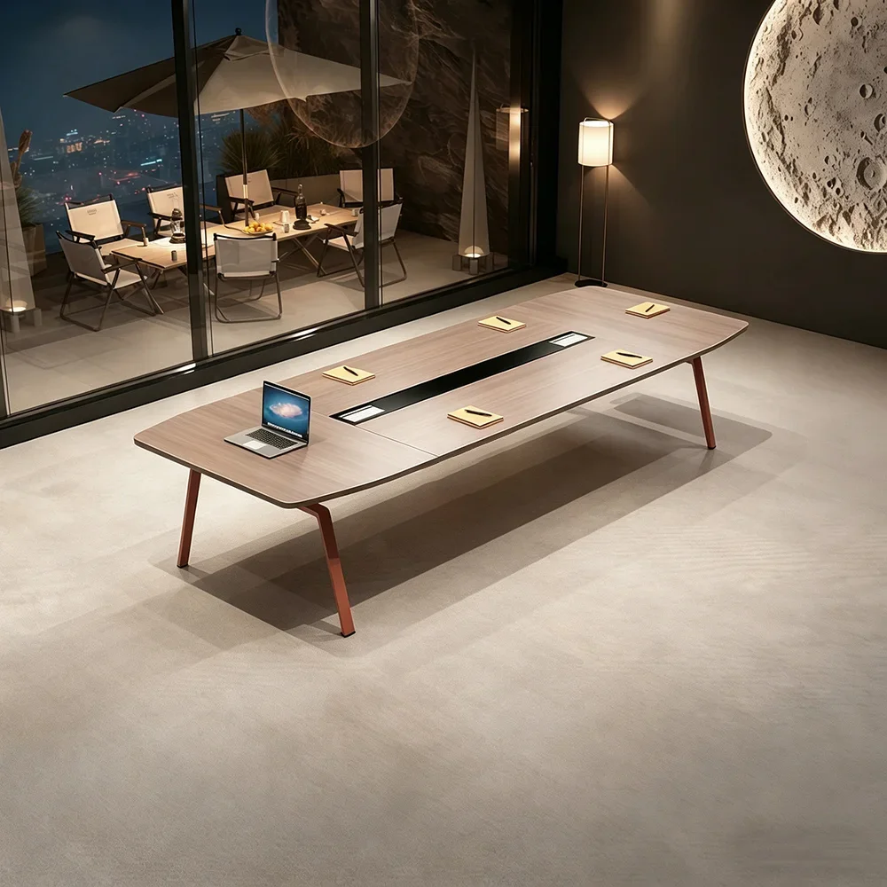 Modern Long Conference Table – Minimalist Office Desk