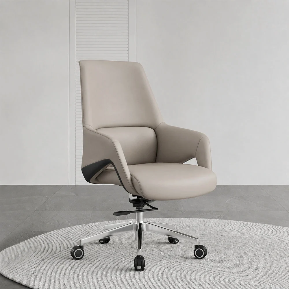 Ergonomic High-Back Swivel Office Chair with Adjustable Height - Maoters