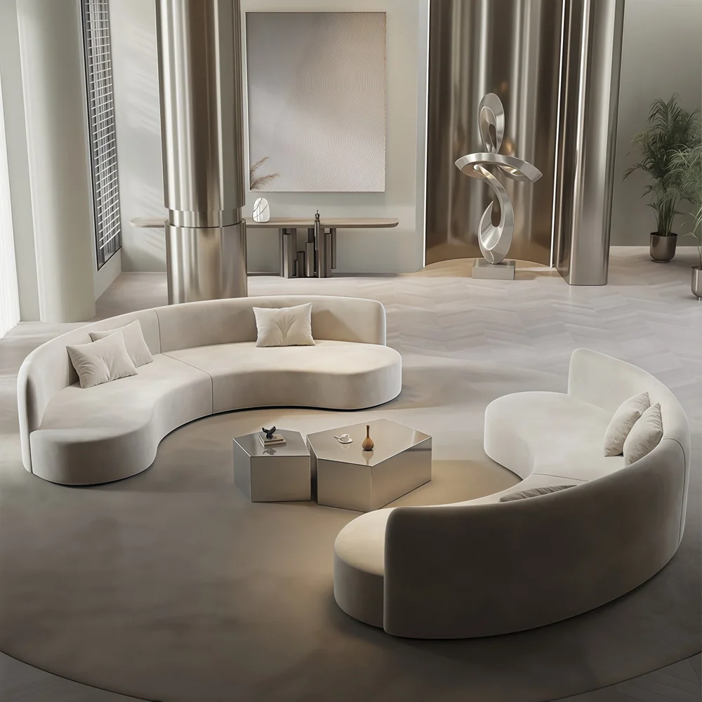 Semi-Circular Lounge Sofa for Business Lobbies