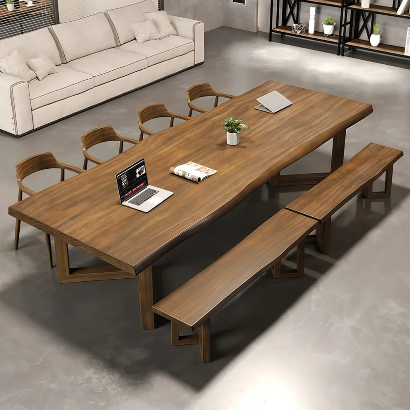 Modern Minimalist Wood Conference Table - Maoters
