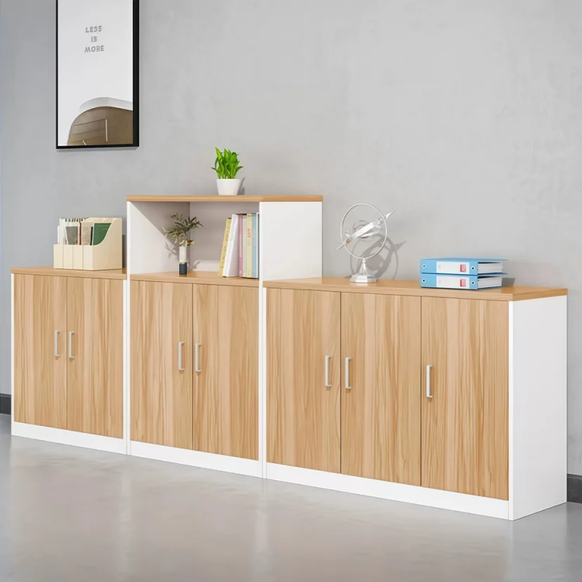 Low Wooden File Cabinet for the Workspace