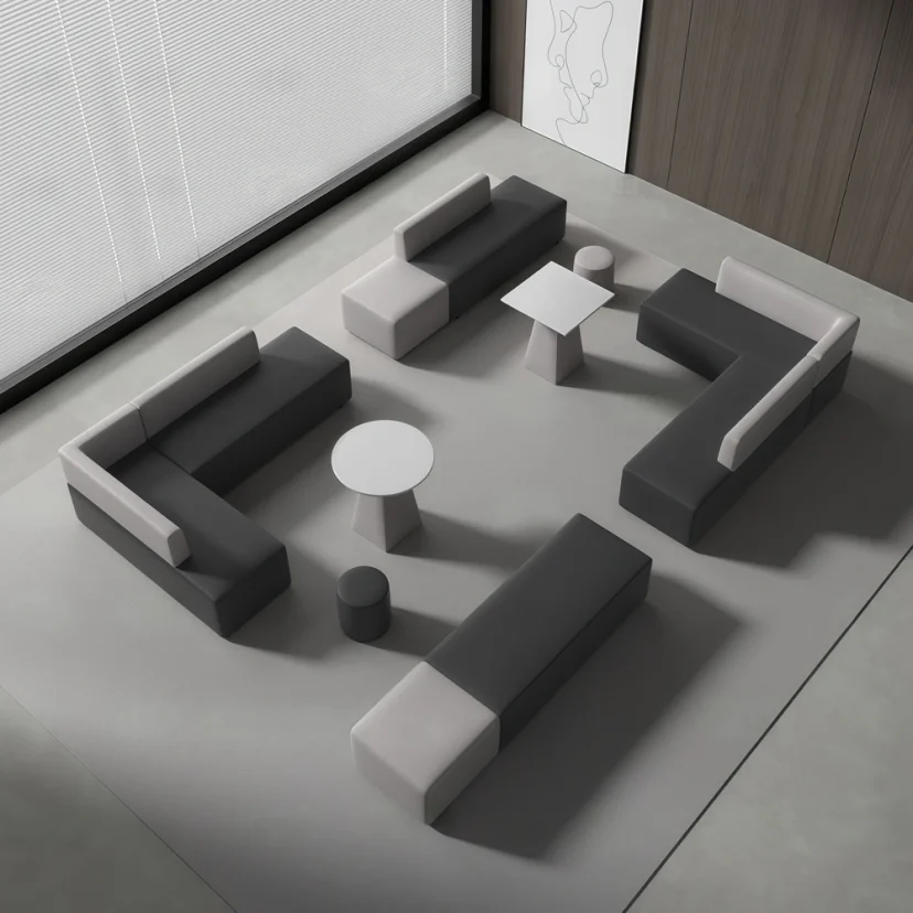 Modular Office Sofa – Creative and Minimalist Style