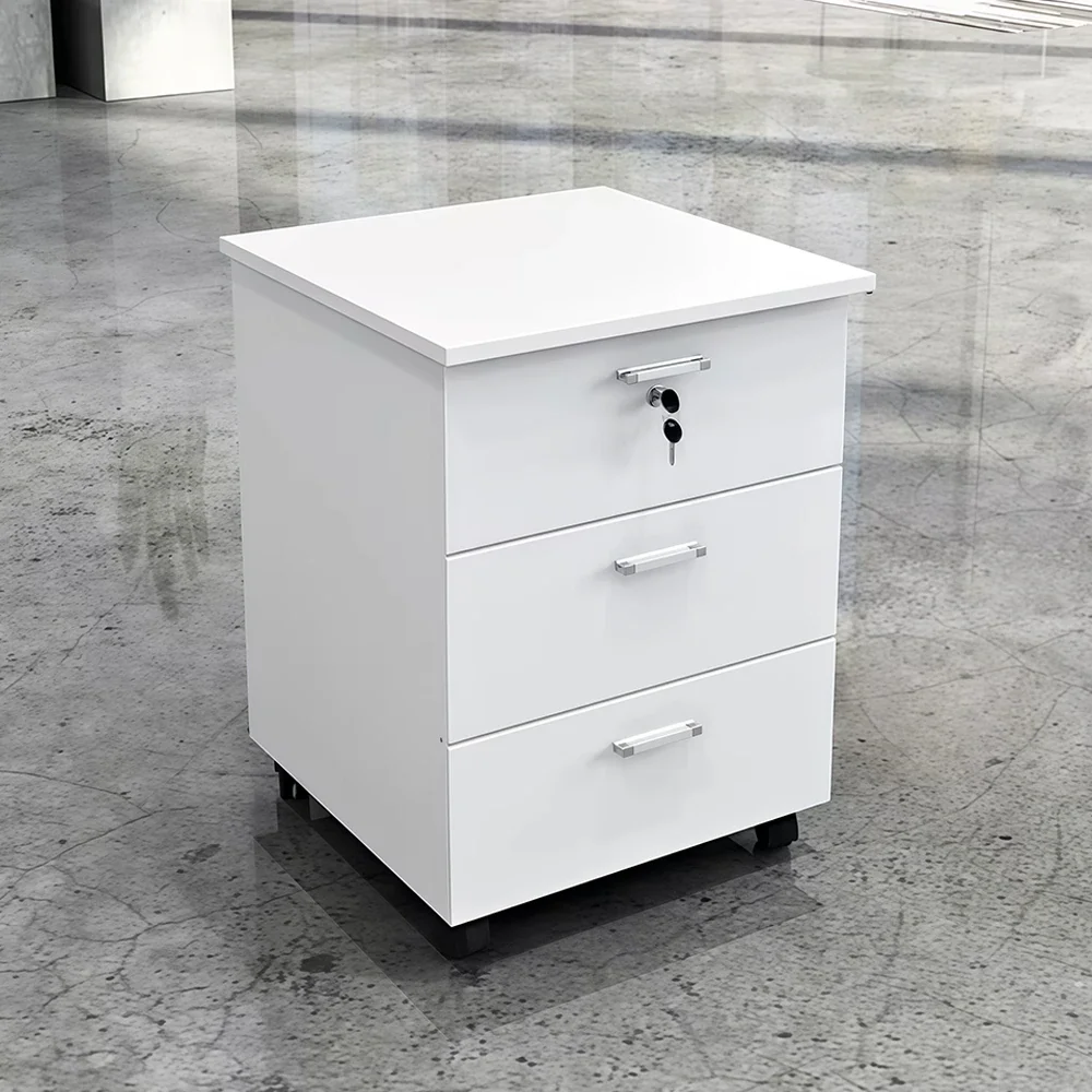 Mobile Office File Cabinet with Lock Drawers