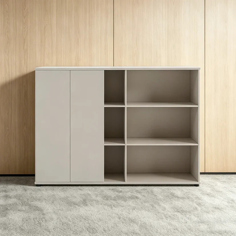 Minimalist Office Tea & File Storage Cabinet