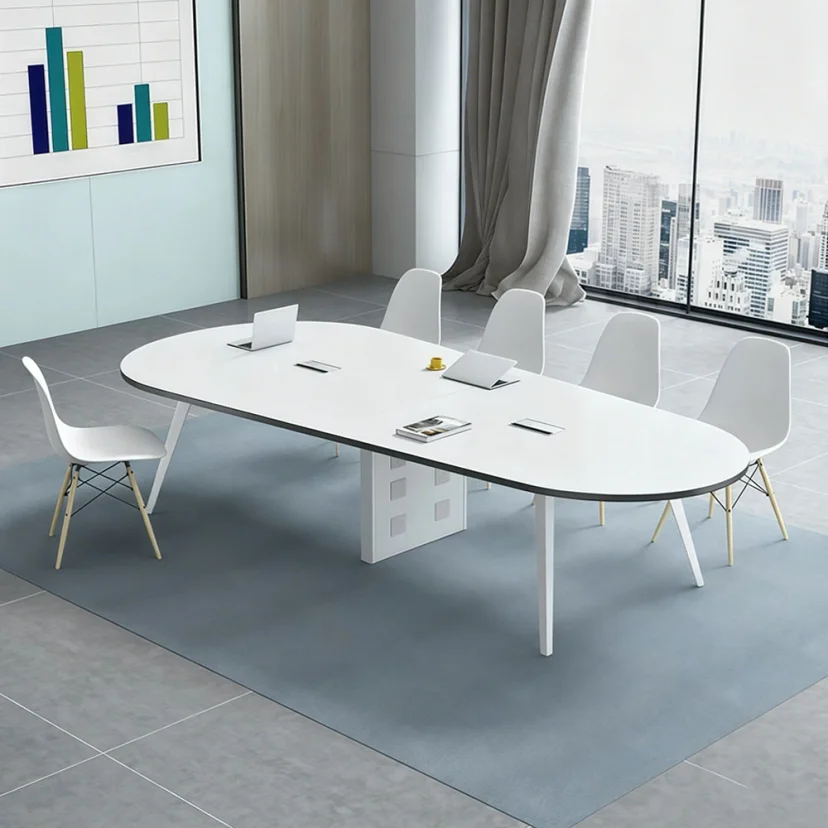 Boardroom Sleek Curved Conference Table - Maoters