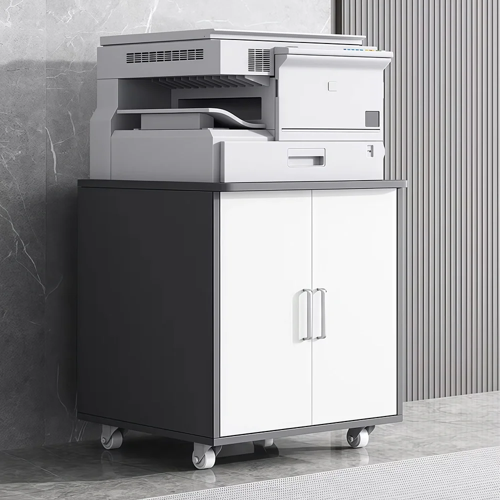 Mobile Filing Cabinet with Rounded Corners