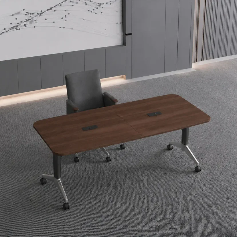 Training Room Dark Wood Conference Table - Maoters