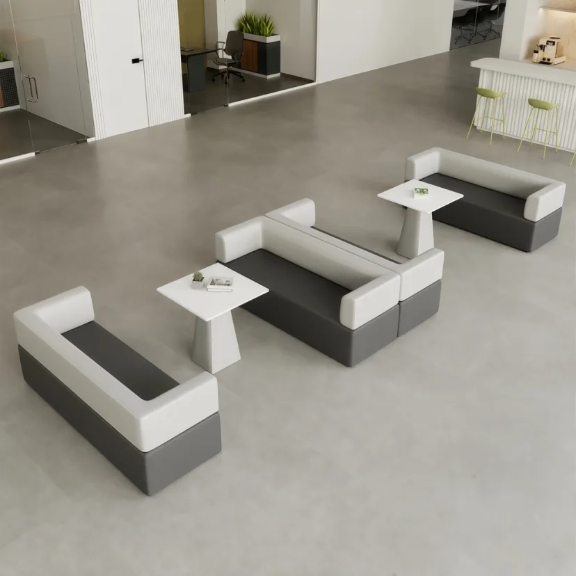 Modern Minimalist Reception Sofa Area – Creative & Elegant Lounge Solutions