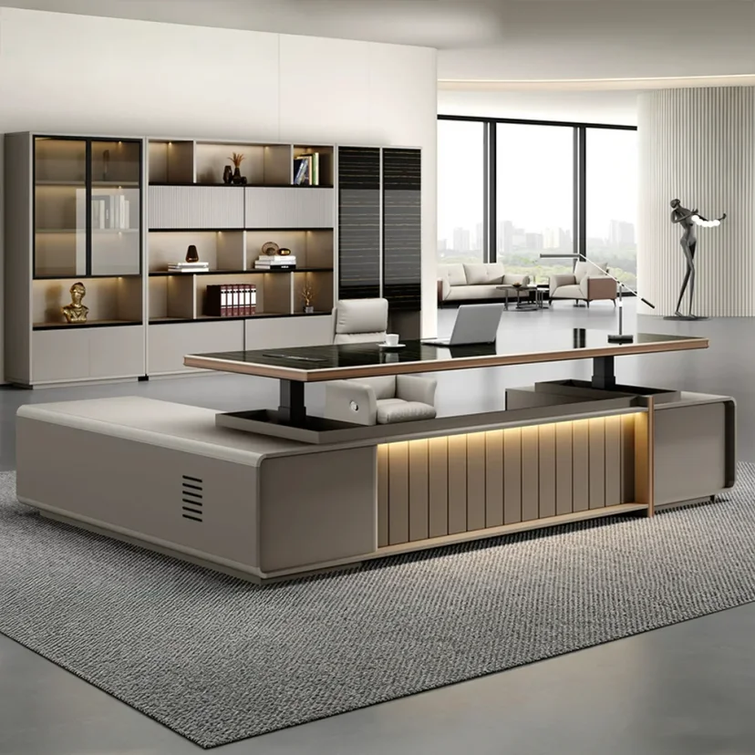 Electric Height Adjustable Executive Desk