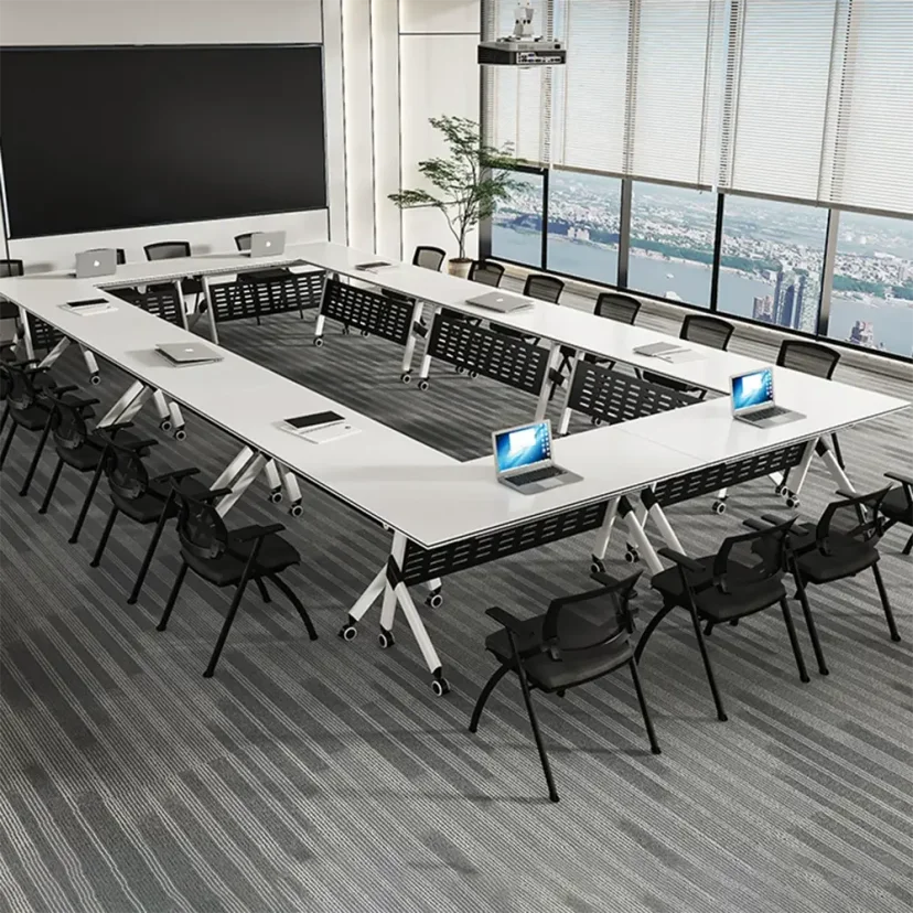 Mobile Modular Rectangle Training Table - Maoters