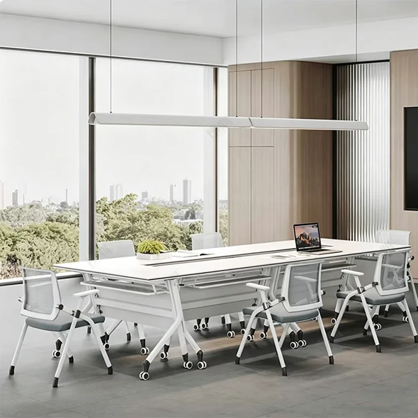 Modern Mobile Folding Modular Training Table - Maoters