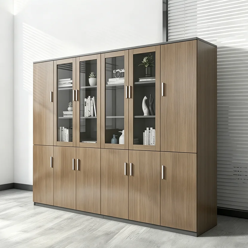 Modern Minimalist Wooden Office Filing Cabinet