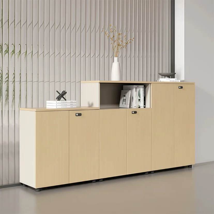 Wooden Filing Cabinet for Workspace Storage