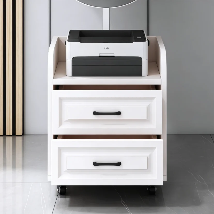 Mobile Filing Cabinet with Printer Shelf