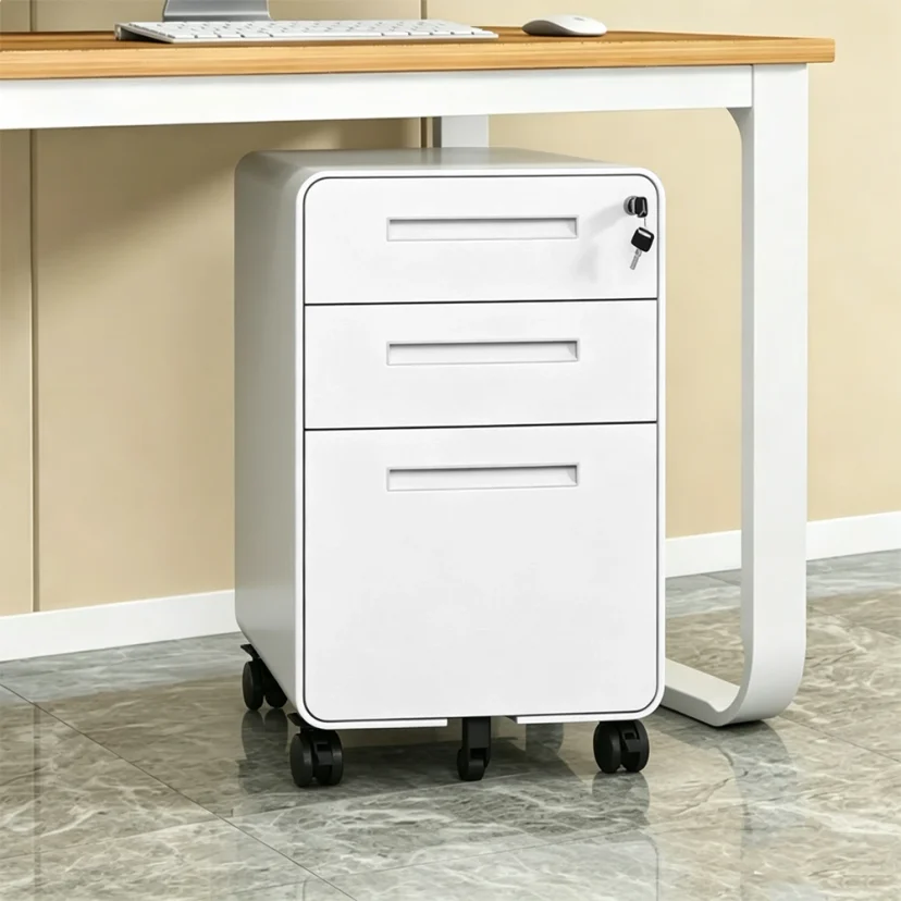 Small Metal Filing Cabinet for Home or Office